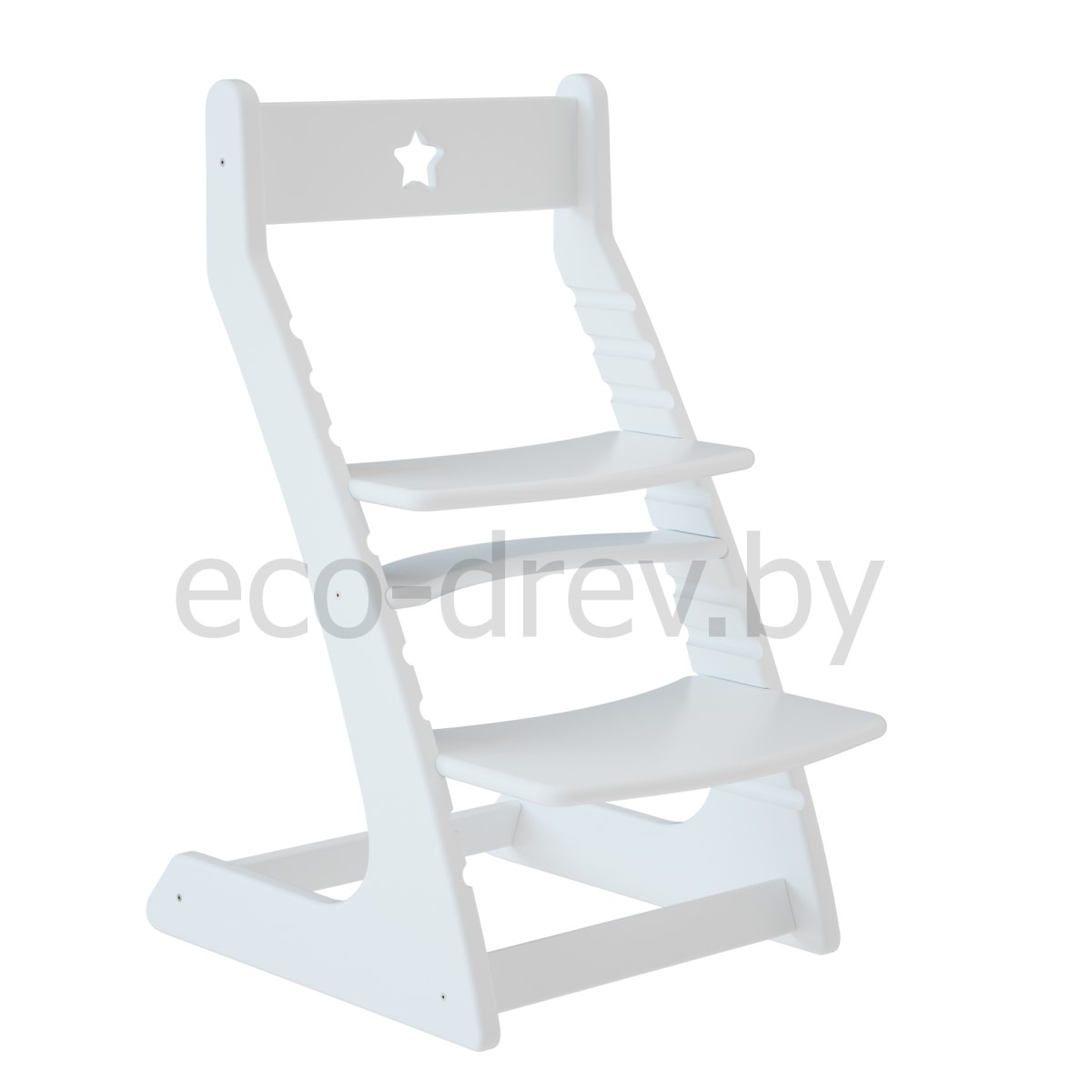 Детский растущий регулируемый стул Ростик/Rostik (белый)