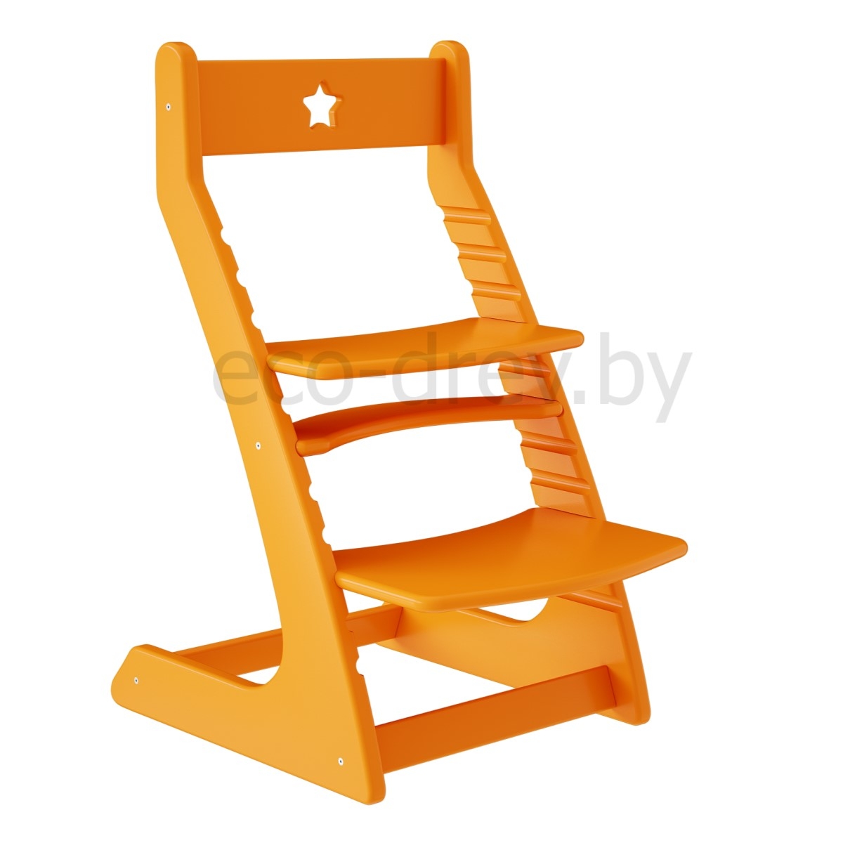 Детский растущий регулируемый стул Ростик/Rostik (оранжевый)