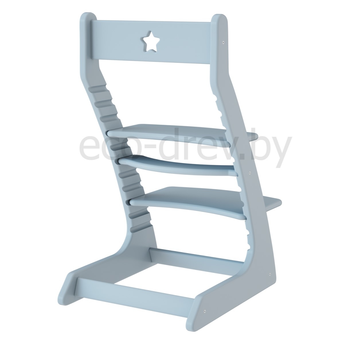 Детский растущий регулируемый стул Ростик/Rostik (серый)