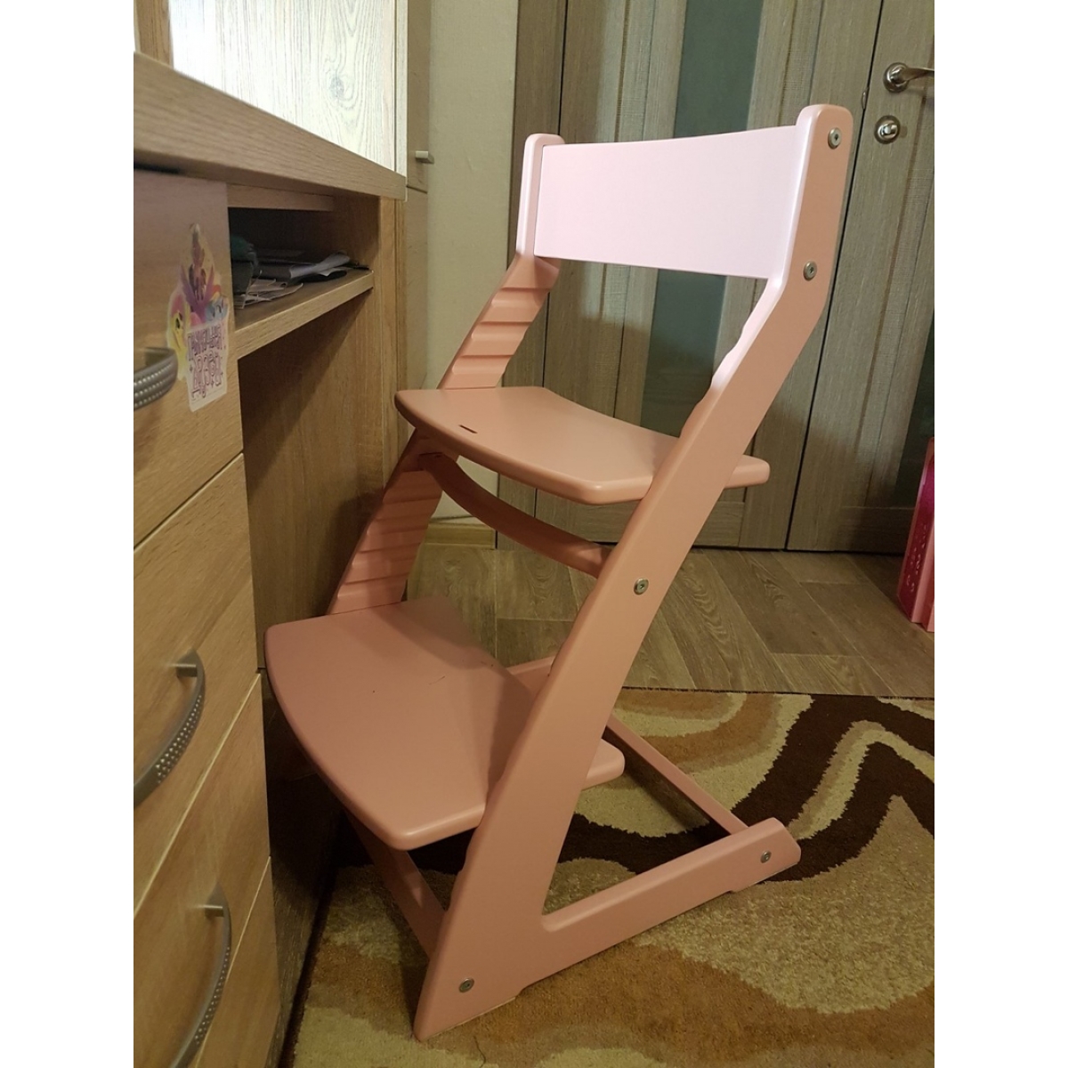 Детский регулируемый стул ВАСИЛЁК slim ВН-21Д (фламинго)