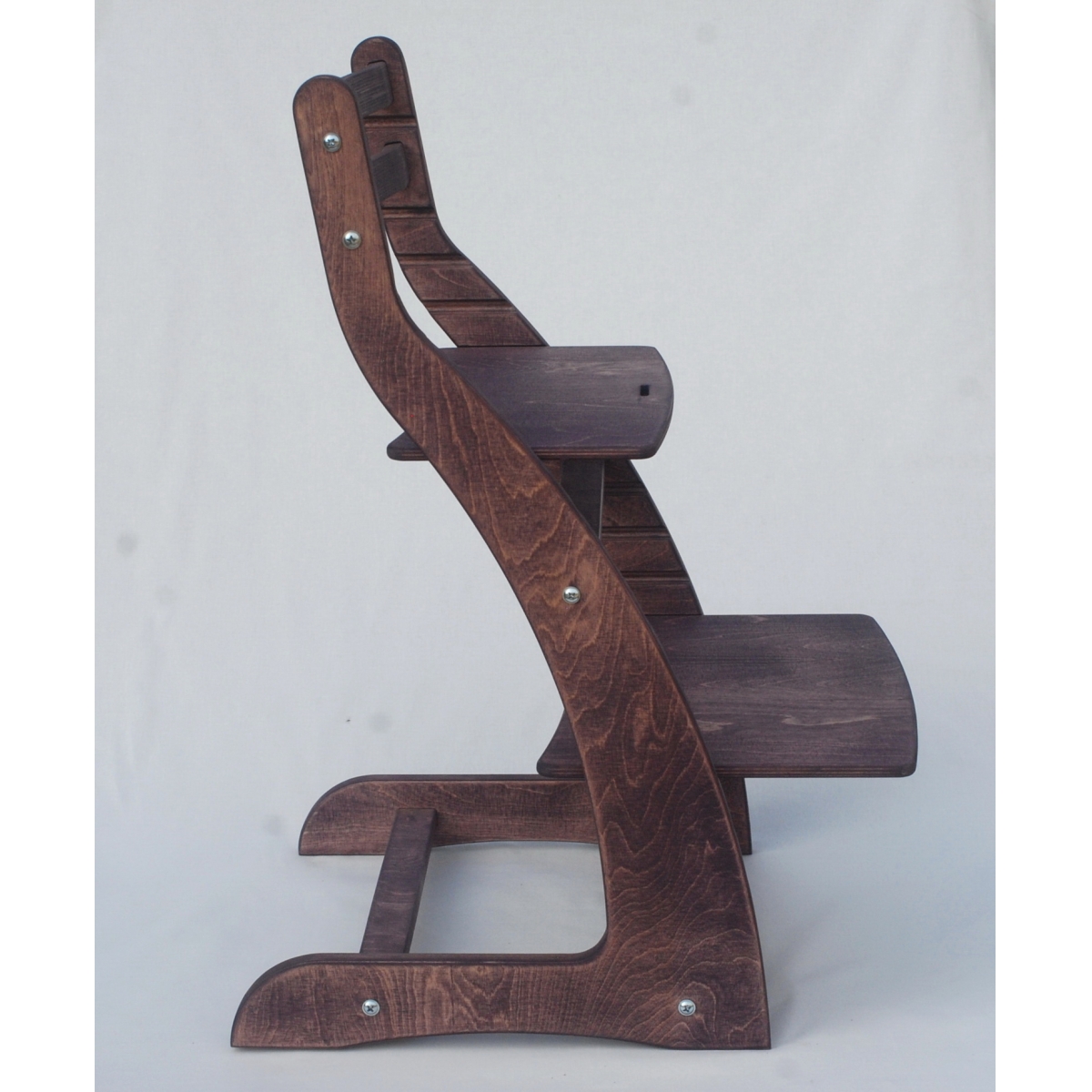 Регулируемый стул НЕКСТ из фанеры березы (цвет пурпурный верас)