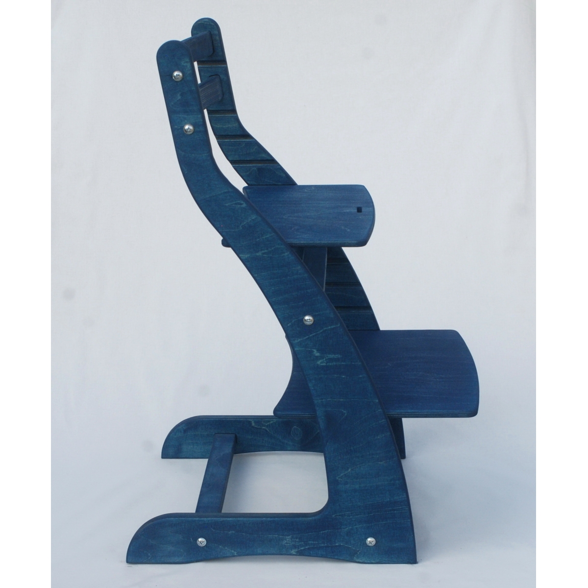 Регулируемый стул НЕКСТ из фанеры березы (цвет аквамарин)