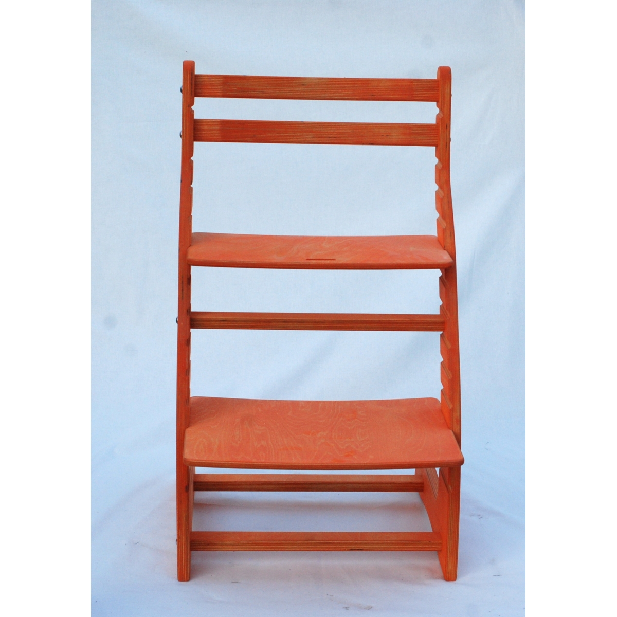 Регулируемый стул НЕКСТ из фанеры березы (цвет оранж)