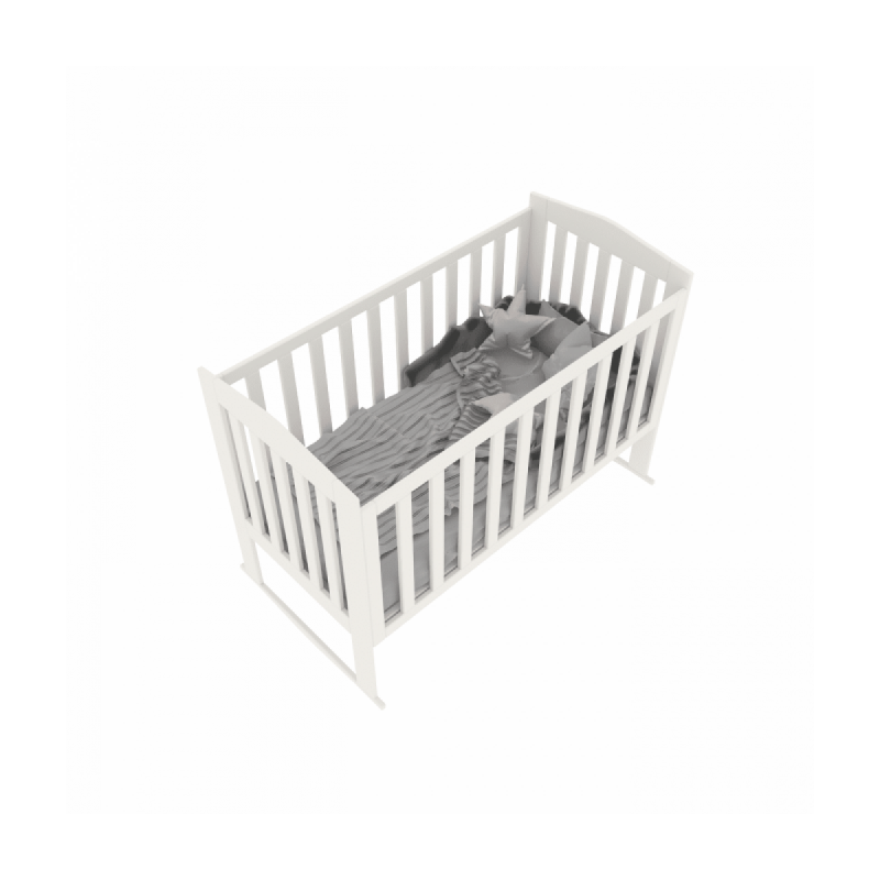 Кровать детская малютка ф-157 (белая)