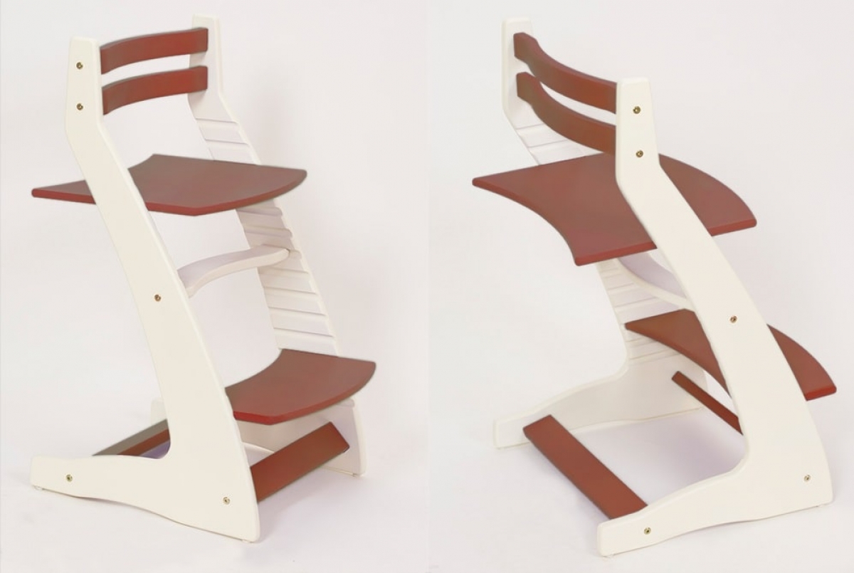 Детский регулируемый стул «ВАСИЛЁК» ВН-01 (бело-коричневый)