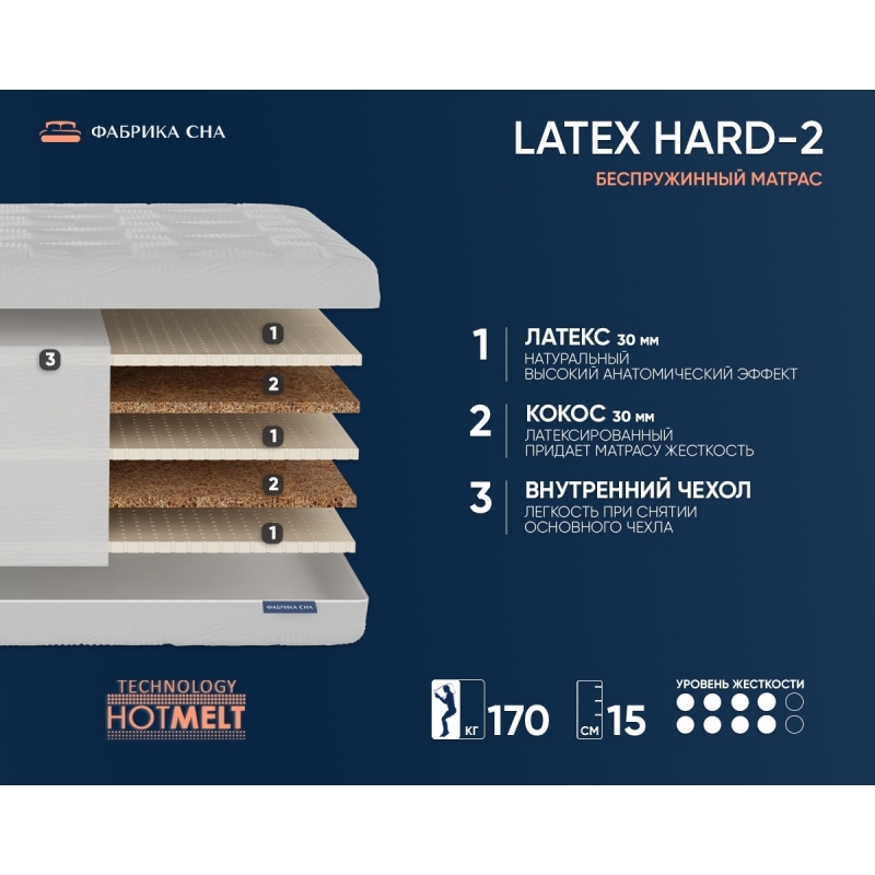 Матрас Латекс HARD 2