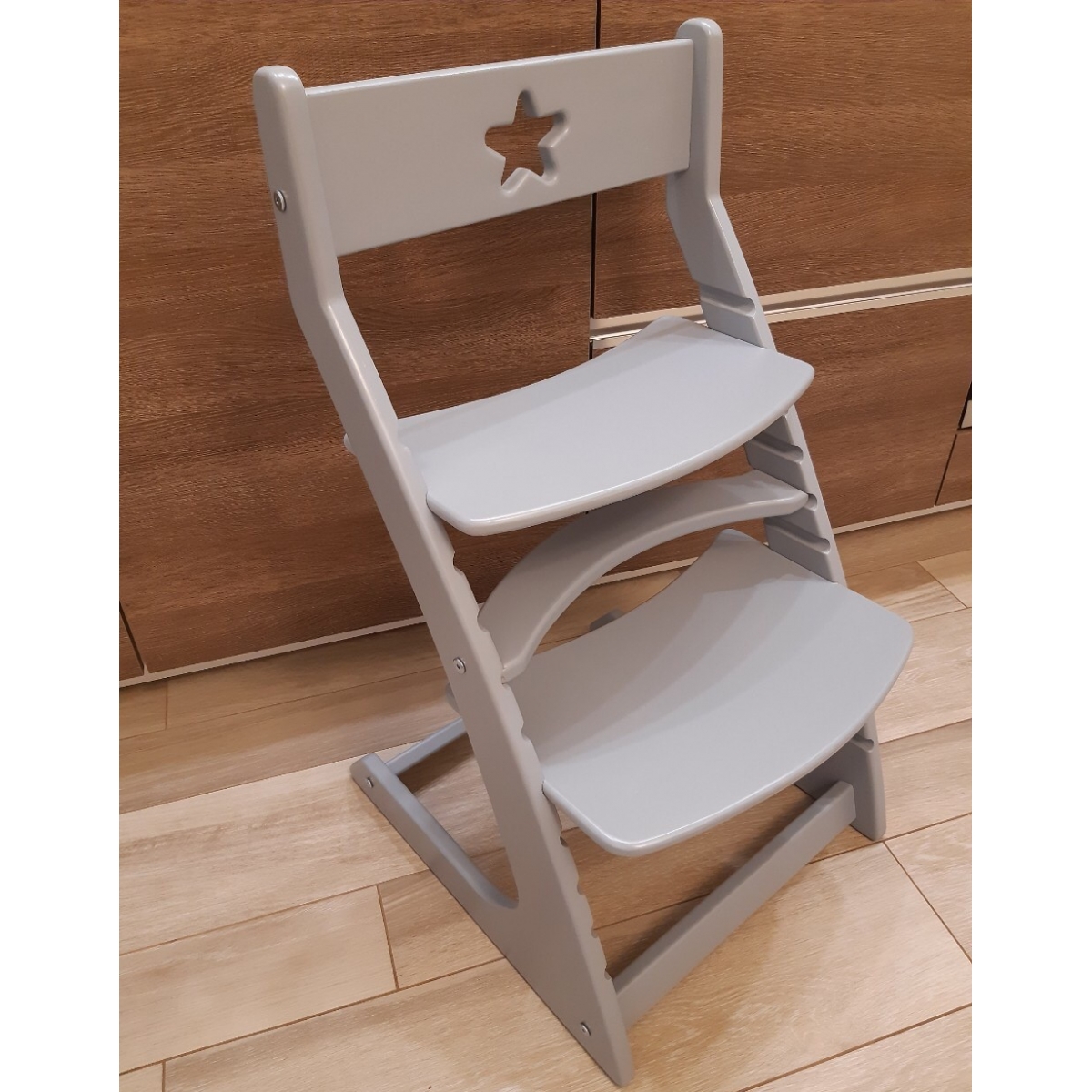 Детский растущий регулируемый стул Ростик/Rostik (серый)