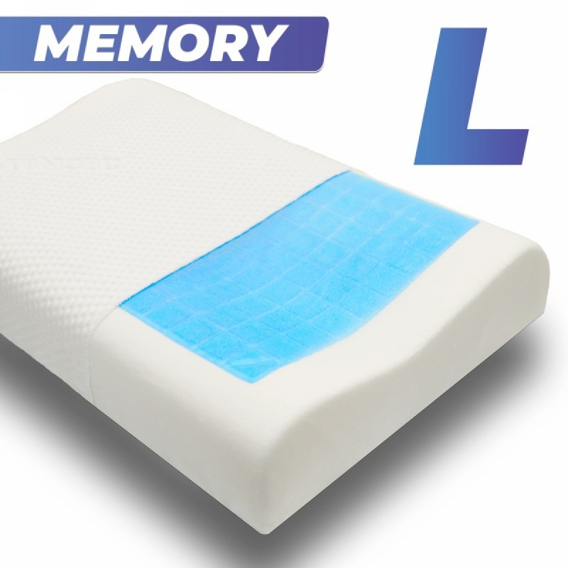 Анатомическая подушка Memory-5 L ergo-gel 67x43x9.5/11.5