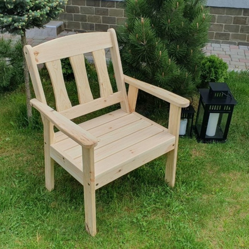 Садовое кресло (без покрытия, шлифованное)