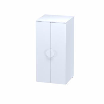 Шкаф распашной с двумя дверьми и полкой ПИКСИ (белый)