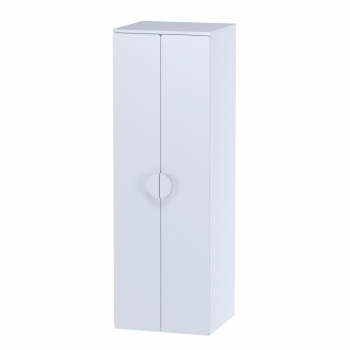 Шкаф распашной с двумя дверьми штангой и полкой ПИКСИ (белый)