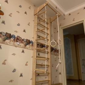 Спортивный комплекс Крепыш 01 (лак, полная комплектация)