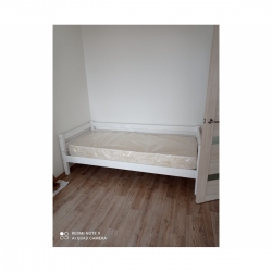 Кровать Соня Вариант 2 с задней защитой 190х80 (белая)