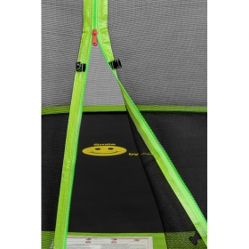 Батут Smile STG-490 (зеленый) с защитной сеткой и лестницей (490см.)
