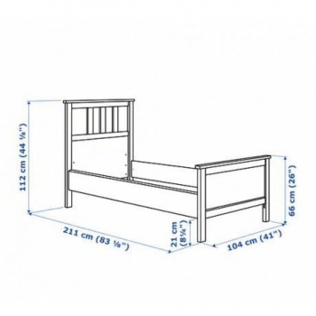 Кровать Кантри Hemnes 90 (белая)