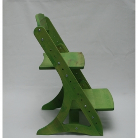 Растущий стул АйКью из массива березы (цвет вегги)