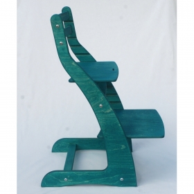 Регулируемый стул НЕКСТ из фанеры березы (цвет зеленый павлин)
