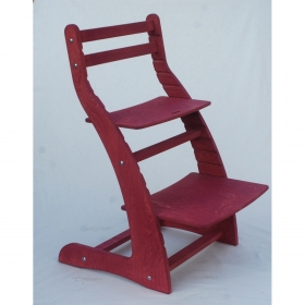 Регулируемый стул НЕКСТ из фанеры березы (цвет питахай)