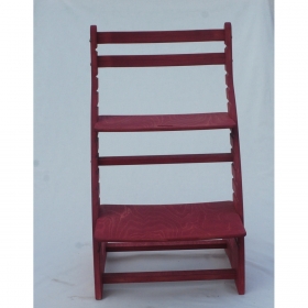 Регулируемый стул НЕКСТ из фанеры березы (цвет питахай)