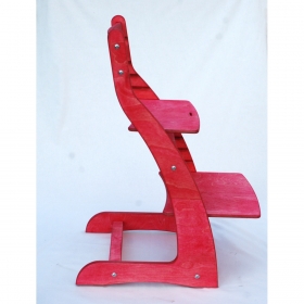 Регулируемый стул НЕКСТ из фанеры березы (цвет пурпурный кримсон)