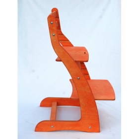 Регулируемый стул НЕКСТ из фанеры березы (цвет оранж)