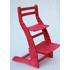 Регулируемый стул НЕКСТ из фанеры березы (цвет пурпурный кримсон)