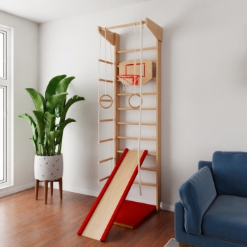 Спортивный комплекс Крепыш 01 (лак, полная комплектация)