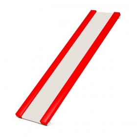 Горка для шведской стенки (белый скат, красные бортики)