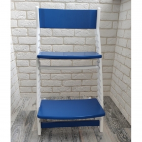 Детский регулируемый стул ВАСИЛЁК slim ВН-21Д (бело-синий)