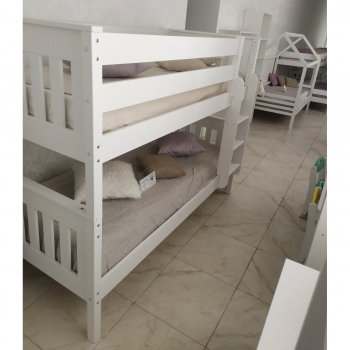 Кровать двухъярусная Замок 200х90 (белая)
