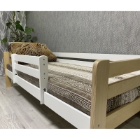 Кровать Ecodrev Классик с бортиком без ящиков (сканди)
