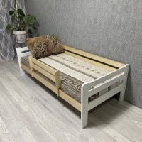 Кровать Ecodrev Классик с бортиком без ящиков (сканди)