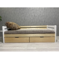 Кровать Ecodrev Классик с ящиками без бортика (сканди)