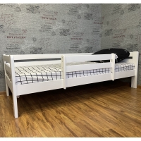 Кровать Ecodrev Классик с бортиком без ящиков (белая)