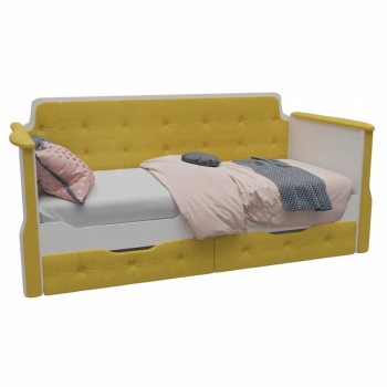 Односпальная кровать с мягкой обивкой Вилли
