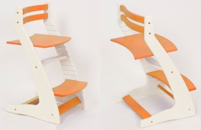 Детский регулируемый стул «ВАСИЛЁК» ВН-01 (бело-оранжевый)