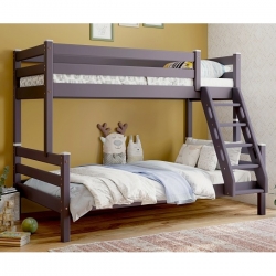 Двухъярусная детская (подростковая) кровать Адель с с наклонной лестницей (лаванда)