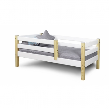 Кровать Соня 160х70 (белая+ прозрачный лак)