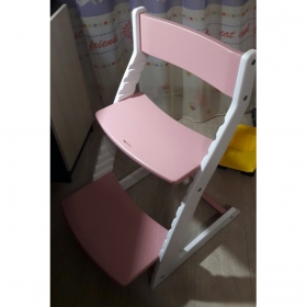 Детский регулируемый стул ВАСИЛЁК slim ВН-21Д (бело-фламинговый)