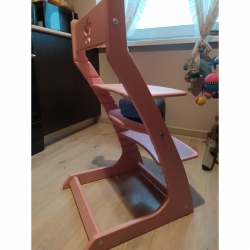 Детский растущий регулируемый стул Ростик/Rostik (светло-розовый)