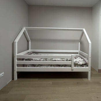 Кровать с надстройкой (кровать-домик) Соня 190х80 (белая)