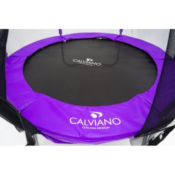 Батут пружинный с защитной сеткой Calviano 183 см - 6ft OUTSIDE master purple
