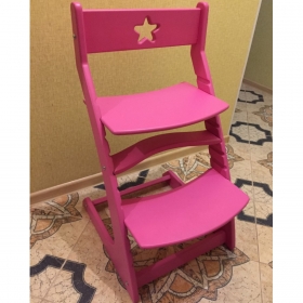 Детский растущий регулируемый стул Ростик/Rostik (розовый)