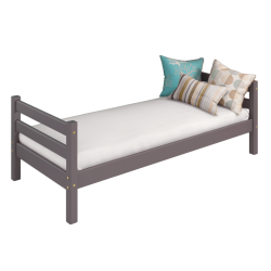 Угловая кровать (кровать-чердак) Соня Вариант 8 с наклонной лестницей (лаванда)