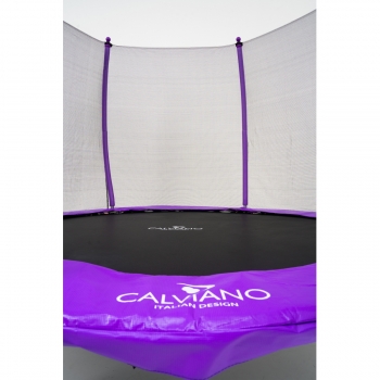 Батут пружинный с защитной сеткой Calviano 312 см - 10ft OUTSIDE master purple