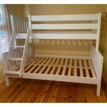 Кровать двухъярусная Вертикаль 200х140/200х90 см. (белая)