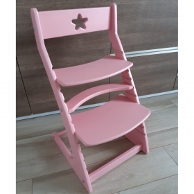 Детский растущий регулируемый стул Ростик/Rostik (светло-розовый)