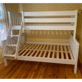 Кровать двухъярусная Вертикаль 140х200/90х200 (белая)
