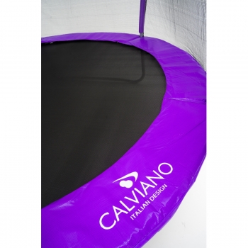 Батут пружинный с защитной сеткой Calviano 312 см - 10ft OUTSIDE master purple