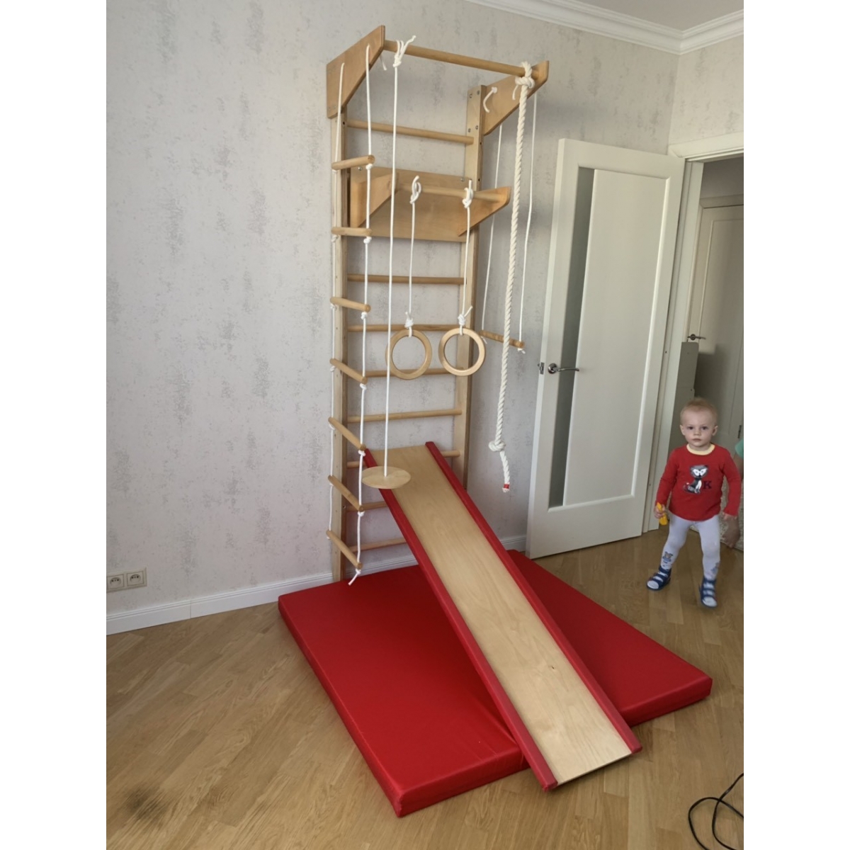 Спортивный комплекс Крепыш 01 (лак, полная комплектация)